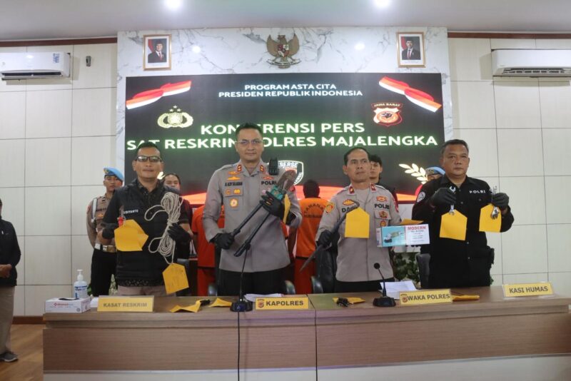 Bobol Toko Baja di Talaga dan Gasak Rp 285 Juta, 3 Komplotan Residivis Lintas Daerah Diringkus Polres Majalengka