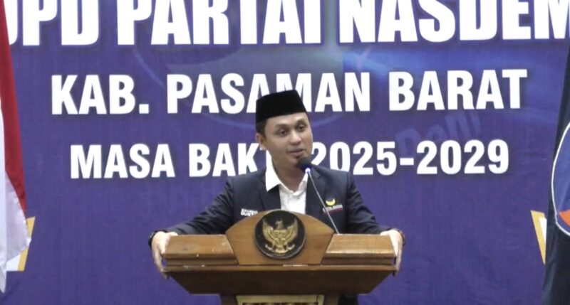 DPD Partai NasDem Pasaman Barat Resmi Dilantik, M. Guntara, S.H. Kembali Dipercaya Pimpin untuk Periode Kedua