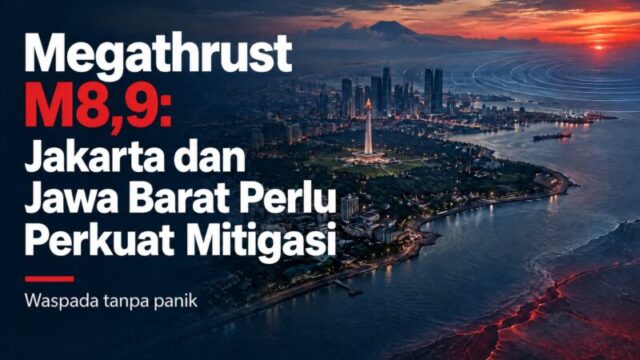 Megathrust M8,9: Jakarta dan Jawa Barat Perlu Perkuat Mitigasi