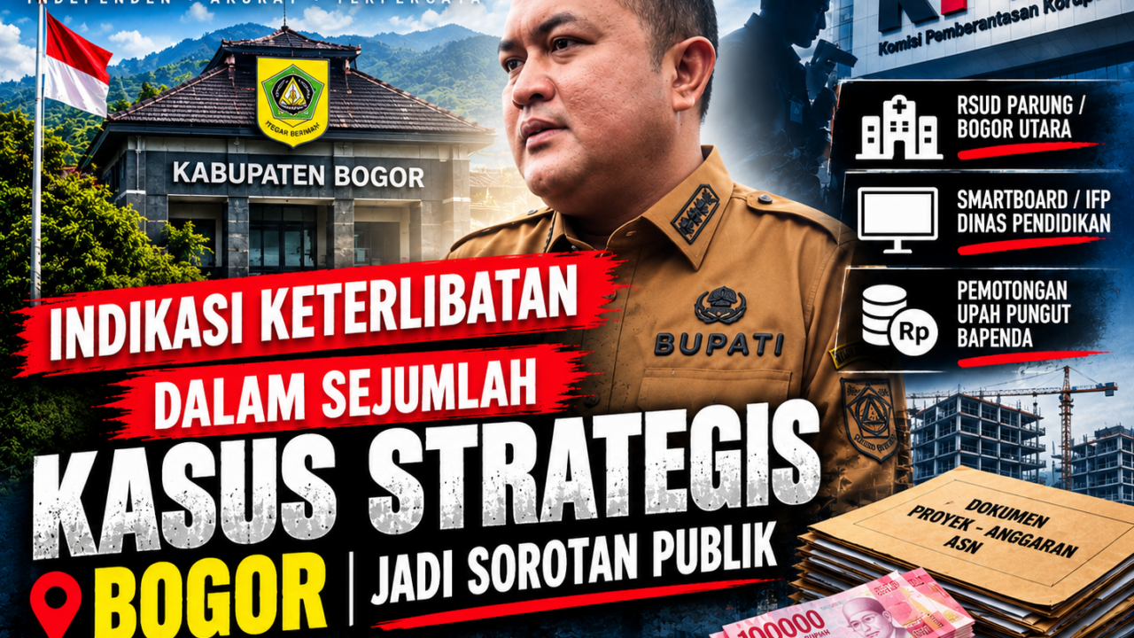 Indikasi Keterlibatan Bupati Bogor dalam Sejumlah Kasus Strategis Bogor Jadi Sorotan Publik